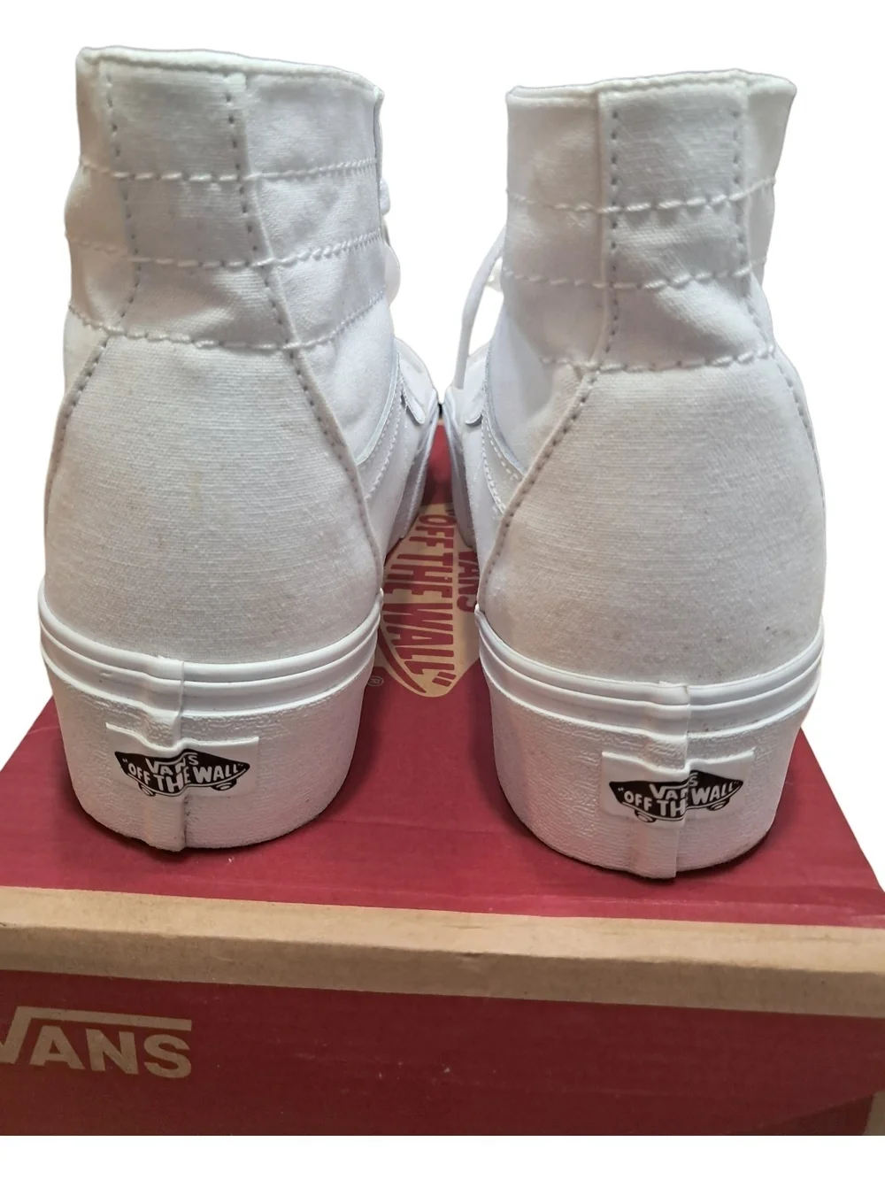 Vans Sk8-Hi Tapered Stackform White High Top Sneakers Size 9 Women’s ( 25.5 cm )
